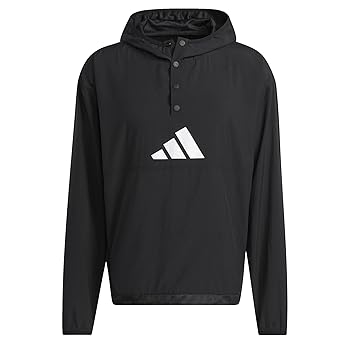 ウォーキング・ランニングウェア 146.ADIDAS HOODIE JACKET BLACK adidas Men's Woven Hoodie, Black/Black, X-Small at Amazon